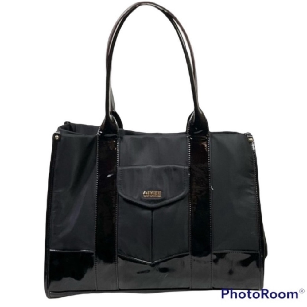 Aimee Kestenberg large black shoulder bag tote